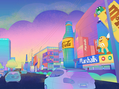 City Walk In Dubai _IIllustration graphic design