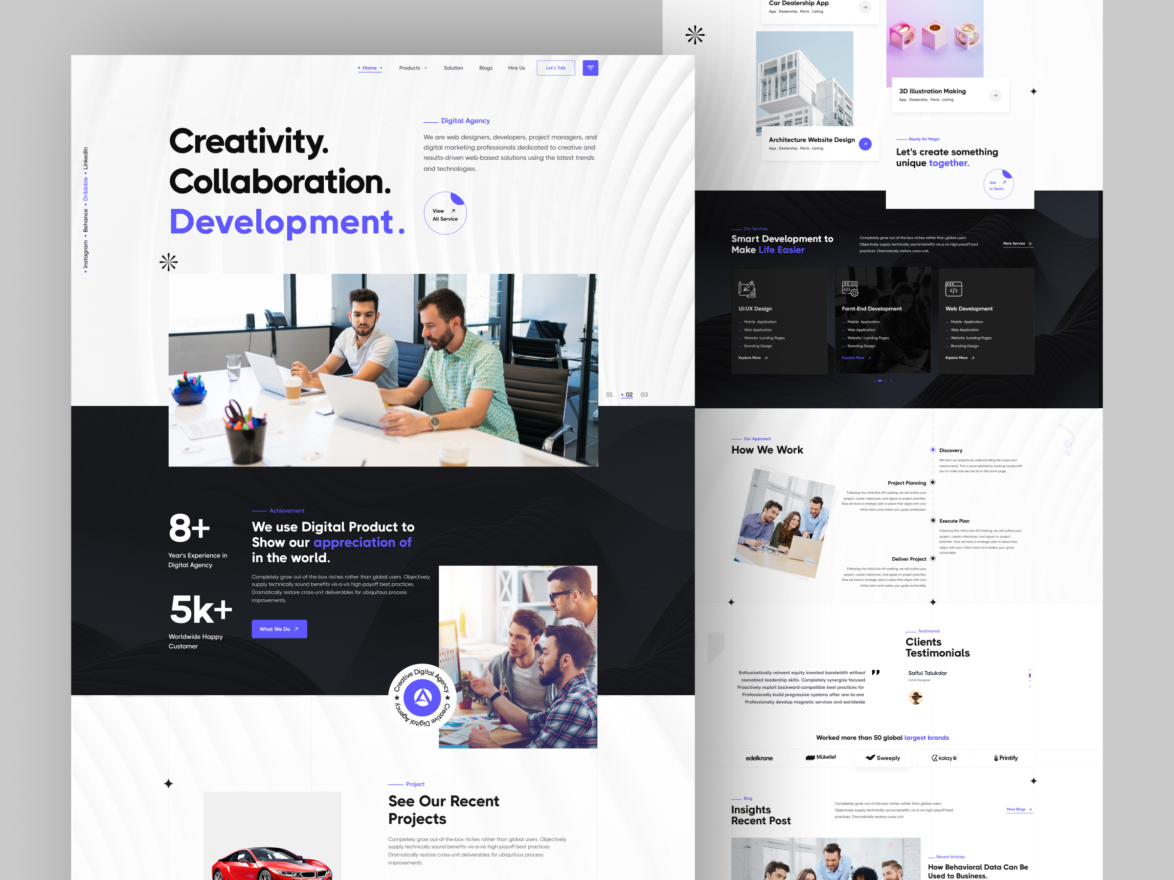 A Complete Design Studio Website By Saiful Talukdar For Firqah Lab On 