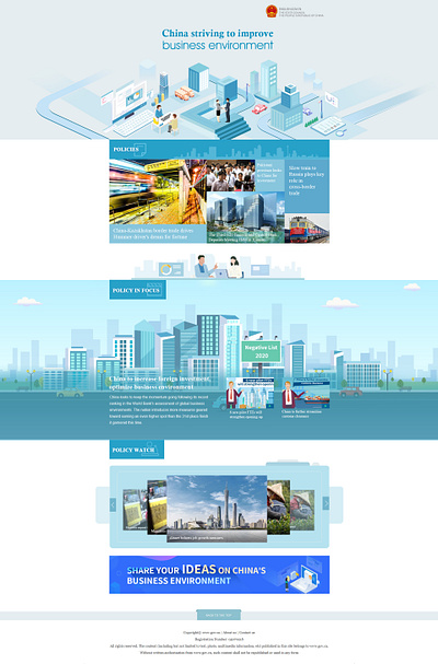 Striving to improve business environment_Web Design ui