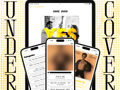 under cover | iOS app design app design design ios monospace punk swiftui ui xerox