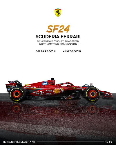 Ferrari SF24 poster charles leclerc design ferrari formula 1 graphic design photoshop poster scuderia ferrari tifosi