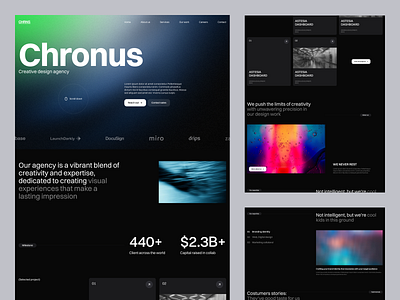 Chronus - Creative design agency website agency clean creative agency design designer home page landing page modern portfolio portfolio website proffesional swiss ui ux web web design website website design