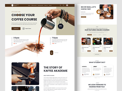 Coffee Making Web UI coffee coffee made coffee making website coffee shop coffee website design ecommerce homepage minimal store store design trending ui ui design uiux ux design web ui concept website design