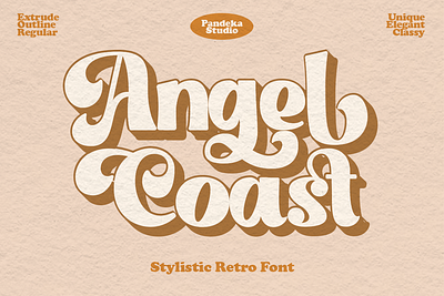 Angel Coast - Retro Modern Font elegant.