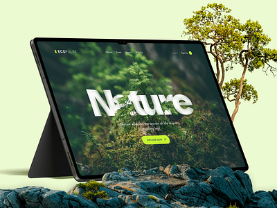 🌿 Eco Pulse-Nature Conservation WebDesign 🌍 conservation creativedesign digitaldesign ecofriendly ecopulse environmentalawareness greenfuture savetheplanet sustainableliving uidesign uiuxdesign userexperience uxdesign webdesign