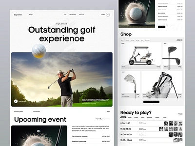 Golf Product- E-commerce Website branding design e commerce ecommerce golf golf product home page landing page layout design online shop product shopify shopify design shopify web sports ui web web design webdesign website