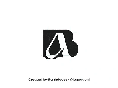 modern iconic AB BA monogram typography ready-made logo for sale anhdodes branding design illustration logo logo design logo designer logodesign minimalist logo minimalist logo design