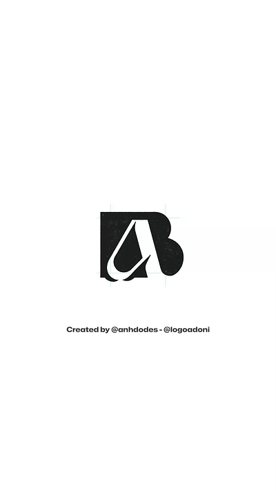 modern iconic AB BA monogram typography ready-made logo for sale anhdodes branding design illustration logo logo design logo designer logodesign minimalist logo minimalist logo design