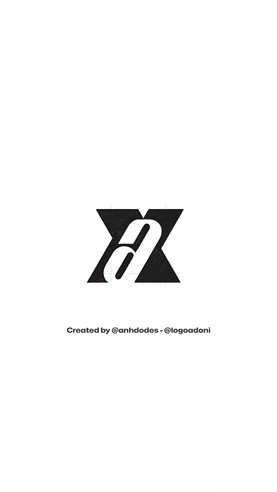 modern XA AX monogram typography ready-made logo for sale anhdodes branding design illustration logo logo design logo designer logodesign minimalist logo minimalist logo design