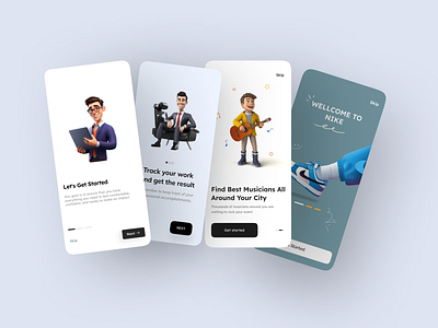 Onboarding Screen(Task , Office, Music, ecommerce App) app design first time user experience interactive tutorial mobile app mobile app design onboarding best practices onboarding design onboarding flow onboarding process onboarding screen onboarding screens tutorial design ui design user experience user flow user guide user interface ux design walkthrough design welcome screen