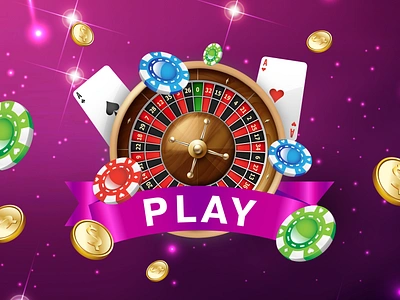 Gambling banner graphic design poster