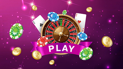 Gambling banner graphic design poster