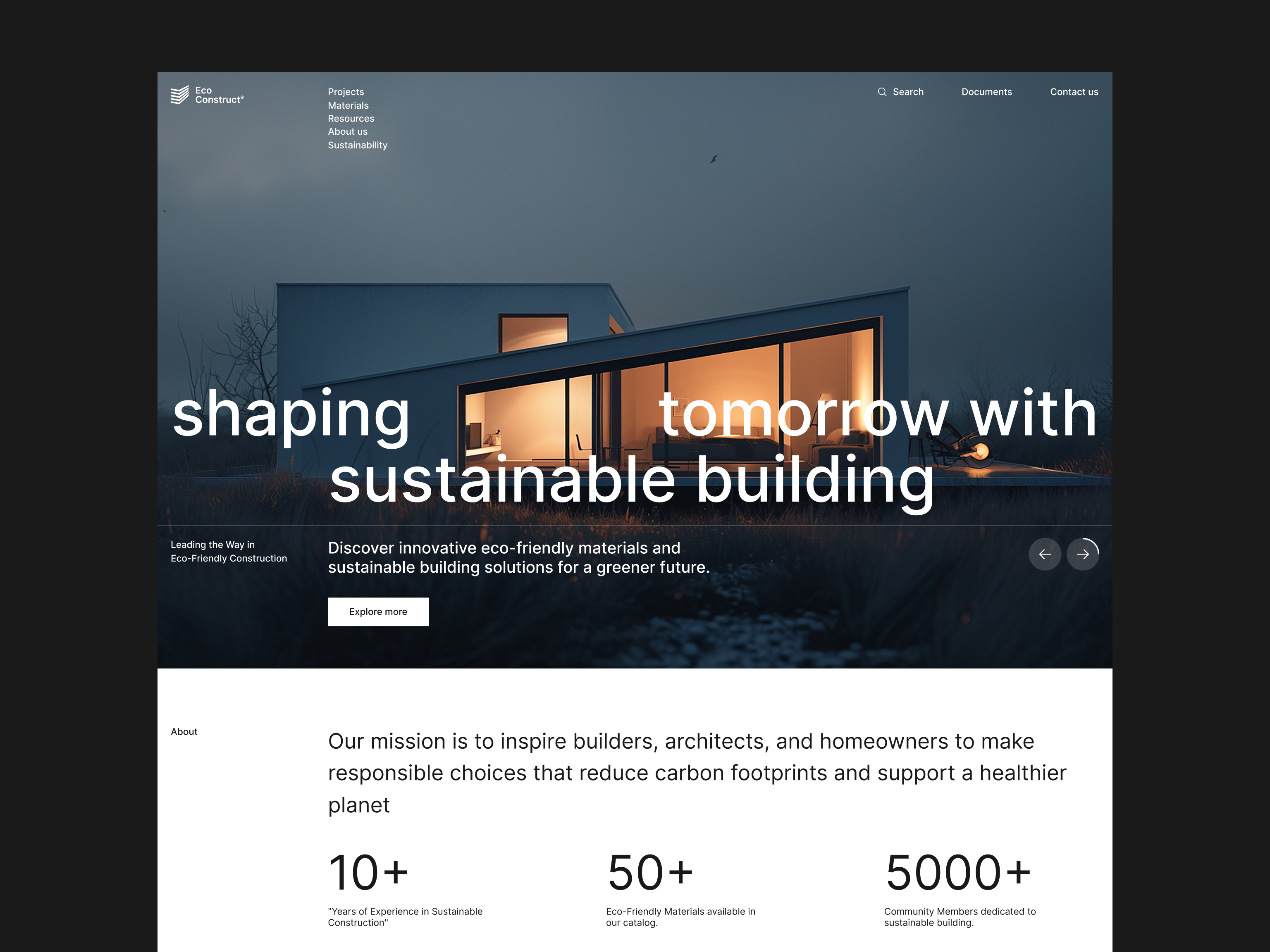 Example of Real Estate Website Design