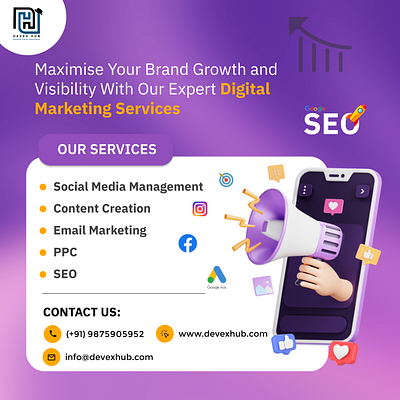 Digital Marketing Services graphic design ui