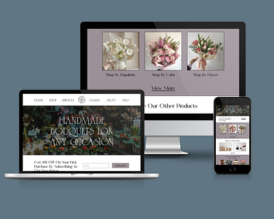 Florist Store Website Homepage design florist graphic design ui ui design ux webpage website