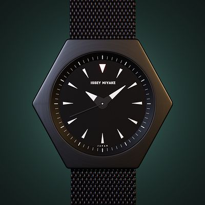 3D Design for Roku Watch From Issey Miyake 3d 3d design ad ads branding design graphic design product products vector watchs