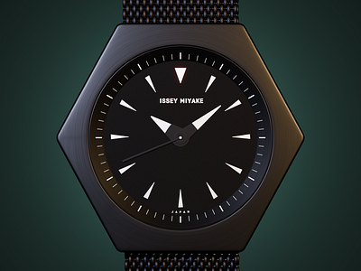 3D Design for Roku Watch From Issey Miyake 3d 3d design ad ads branding design graphic design product products vector watchs