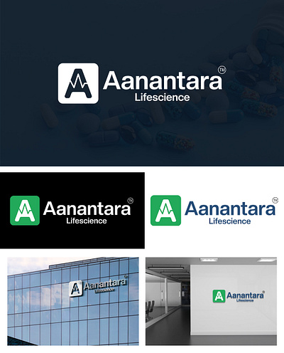 Aanantara Pharma Logo branding design graphic design logo pharmalogo ui