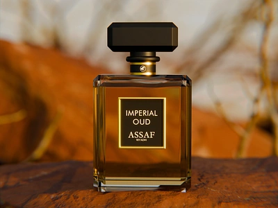 3D Design For IMPERIAL OUD Perfume From ASSAF 3d 3d design ad ads assaf branding design graphic design perfume product products