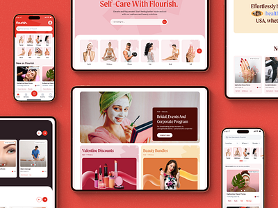 Self-care Website and Mobile App Case study appinspiration design case study designcasestudy healthandwellness minimaldesign uxuidesign