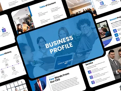 Business Profile Presentation branding design graphic design illustration powerpoint presentation template