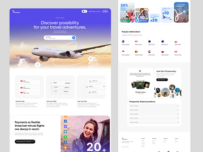 Travelside ✈️ | Flight Search & Ticketing Redesign v2 branding flight flightbooking gradient interface layout minimal motion graphics search ticket travel travel finder traveltech trending trip typography ui ux visual webdesign