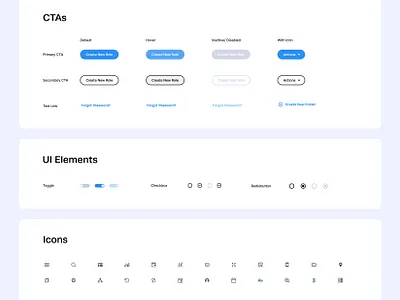Modern CTA & UI Element Collection buttons checkbox components cta design elements icons radiobutton toggle ui ux