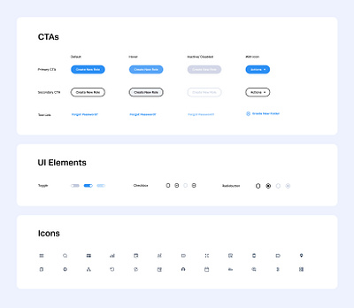 Modern CTA & UI Element Collection buttons checkbox components cta design elements icons radiobutton toggle ui ux