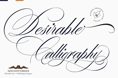 Desirable Calligraphy Font branding font casual font custom font desirable calligraphy font elegant font gentle font handwriting font handwritten font logo font quirky font romantic font sans serif font script font sweet font trendy font unique font vintage font wedding font whimsical font