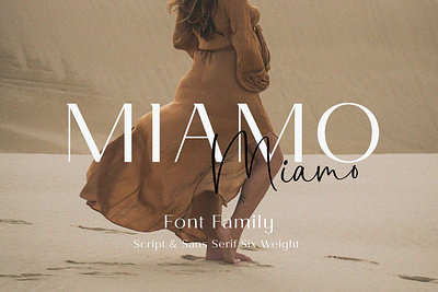 Miamo Font Family bold sans serif book cover branding font contrast contrast font elegance fashion elegant sans elegant script fashion font flyer font collection logo font logotype font magazine font miamo font family poster sans serif font script font web font youtube banner