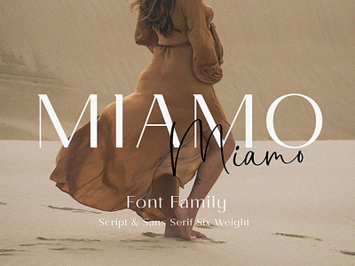 Miamo Font Family bold sans serif book cover branding font contrast contrast font elegance fashion elegant sans elegant script fashion font flyer font collection logo font logotype font magazine font miamo font family poster sans serif font script font web font youtube banner