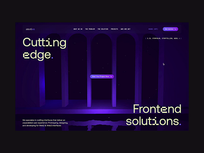 Emotion Promo — WebGL Scroll 3d animation colorful design motion graphics typography ui ux webgl website