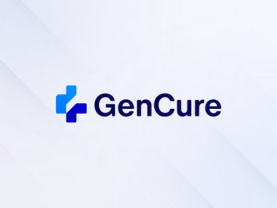 GenCure - Medical Research Logo biomedical biotechnology brand identity branding care gencure logo health insurance healthcare service hospice care hospital logo medical medical device medicine medtech pharmaceutical saas wellness