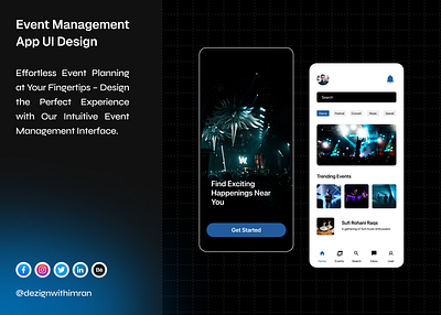 Event Management App UI Design eventapp eventbooking eventcoordination eventexperience eventmanagement eventorganizer eventplanning eventplatform eventscheduling eventsolutions eventtech eventui modernui seamlessplanning uxdesign