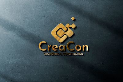 CreaCon Logo 3d branding graphic design logo