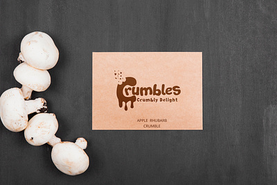 Crumbles Logo 3d branding graphic design logo