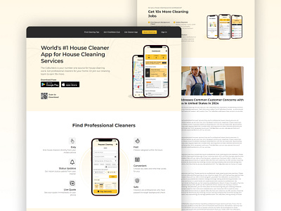 The House Cleaning Services website and mobile application weeklymonthly packages