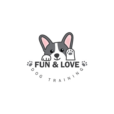 Fun & Love Dog Training Center Logo branding graphic design logo