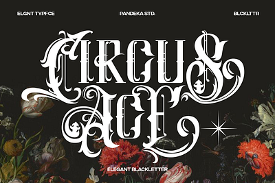 Circus Ace - Elegant Blackletter beer.