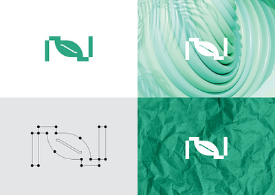 N Nature branding graphic design logo