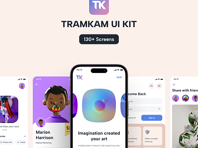 Tramkam mobile app UI KIT app design kit mobile reactnative template tramkam ui