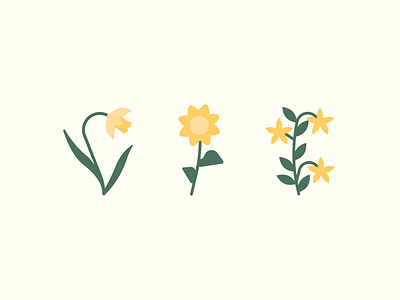 Flowers (part 2) | Illustrations flowers illustration vector yellow