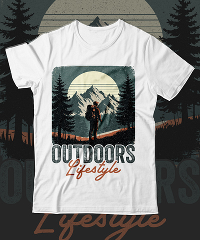 Outdoors lifestyle t-shirt graphic design off road outdoor shirt t shirt typography design vintage designe