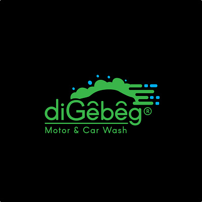 diGebeg - Motor & Car Wash branding design graphic design identity illustration illustrator logo ui vector