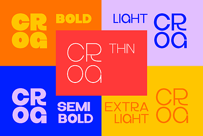 Crog - Chunky Heavy Sans minimalist.