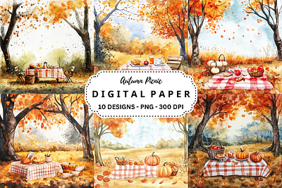 Autumn Picnic graphic design