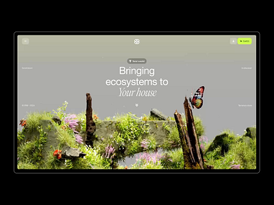 Terra's world - Web design 3d animation concept design green hero hero concept landing layout mockup natural store concept tree concept tree store ui ui design uiux uiux design web webdesign