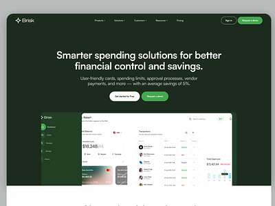 Brisk – Smarter Financial Management for Modern Businesses ae after effects animation app branding design fintech illustration logo mvp payments payments app prototype ui ux