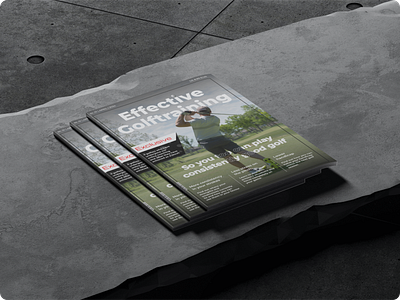 Golf Magazine branding golf graphic design indesign magazine new print media shot training