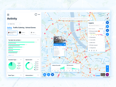 Vianova - mobility data platform bus charts city compliance curb data data visualization geospatial graphs map micro mobility mobility moped regulation report rules stream tracking traffic widget